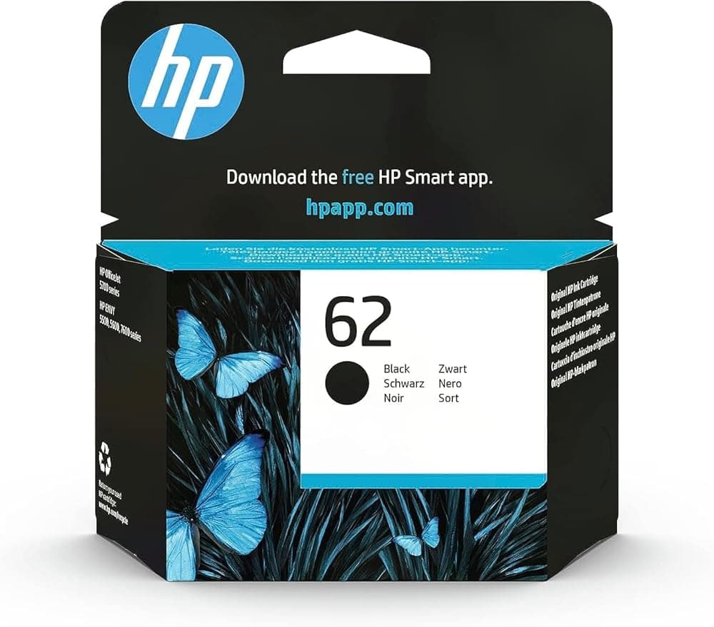 Cartouche HP 62 noire