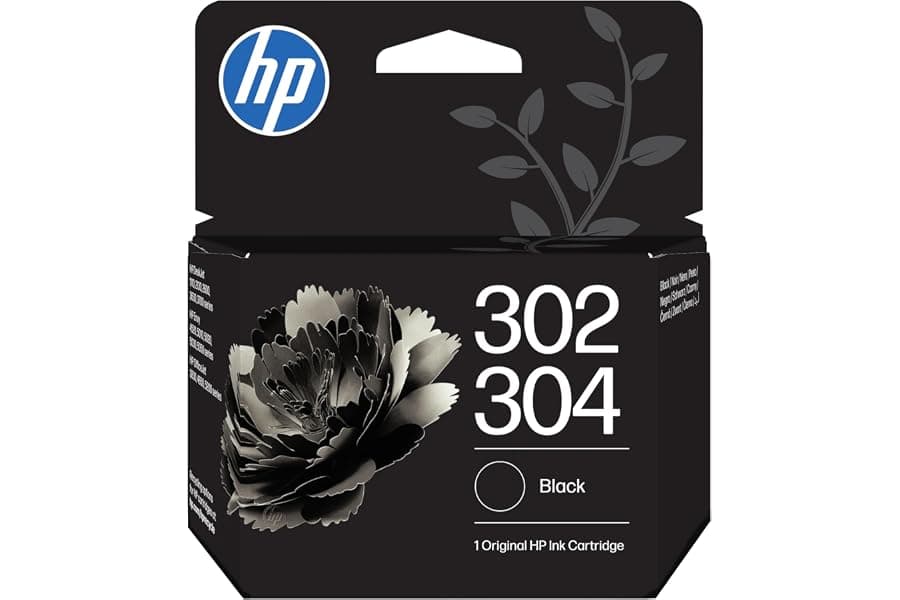 Cartouche d'encre noire HP 302/304 originale commune, référence constructeur B7RT7AE, 2 ml