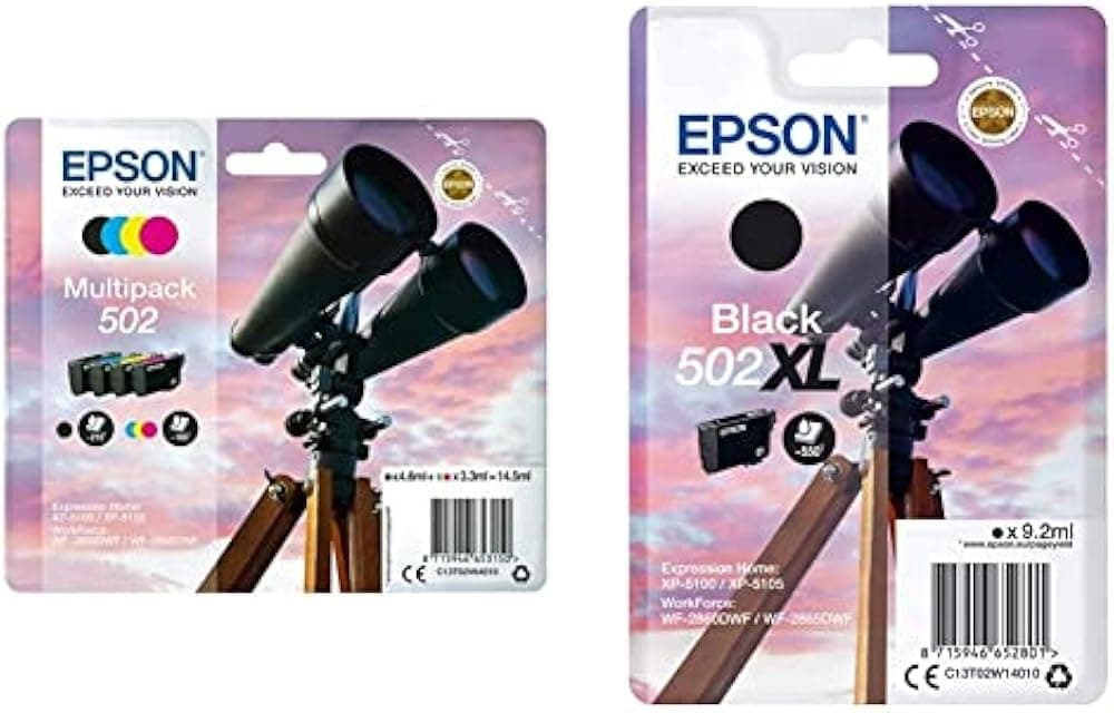 Cartouche Epson 502 Noir