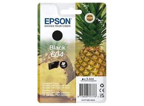 Cartouche noire Epson 604 standard d'origine, vendue à l'unité