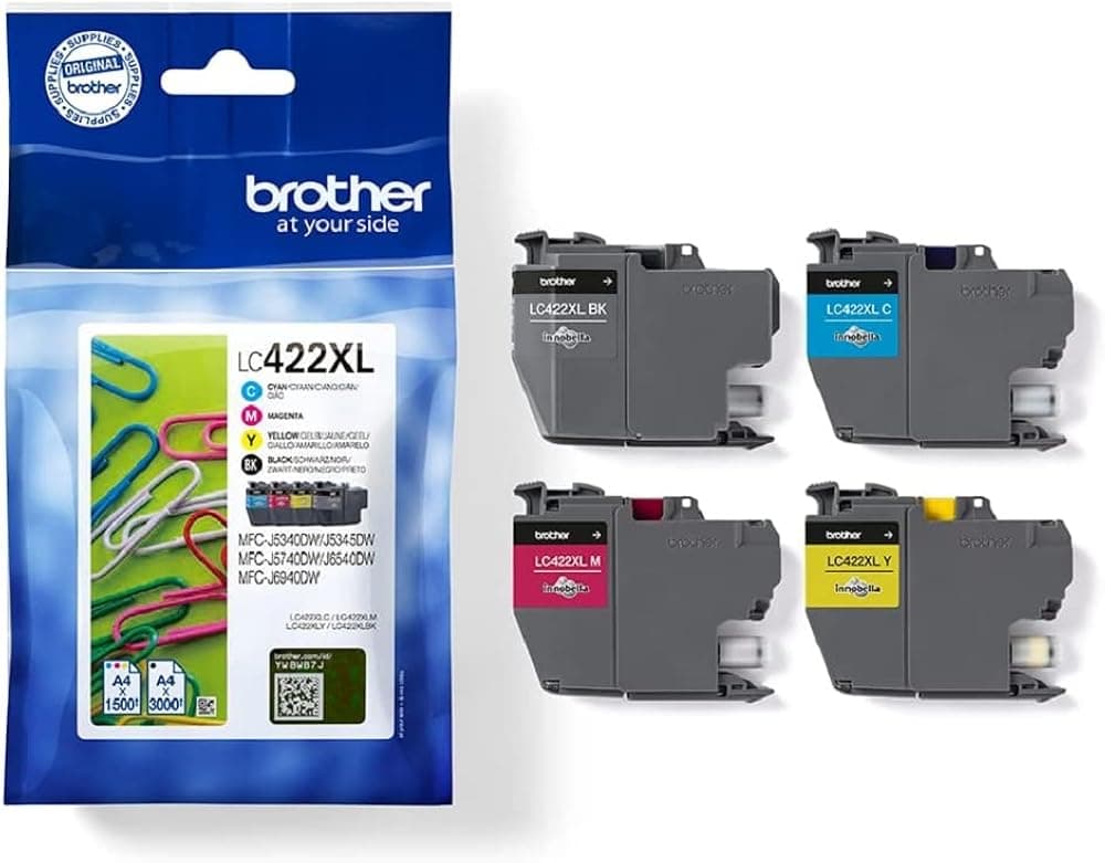 Pack de 4 cartouches Brother LC-422XL