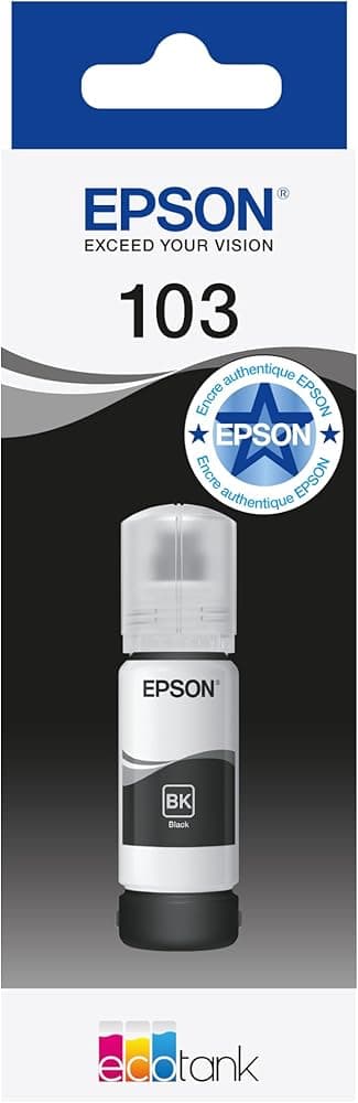 Bidon d'encre Epson 103 Noir (compatible)