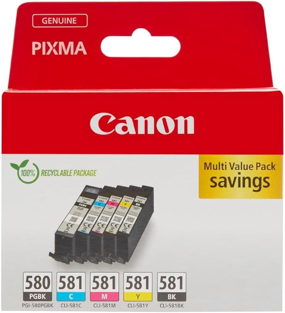 Pack cartouches Canon PGI-580 / CLI-581