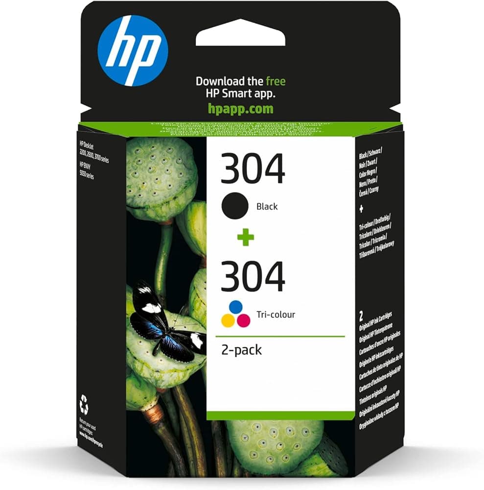 Pack HP 304 noir et couleur