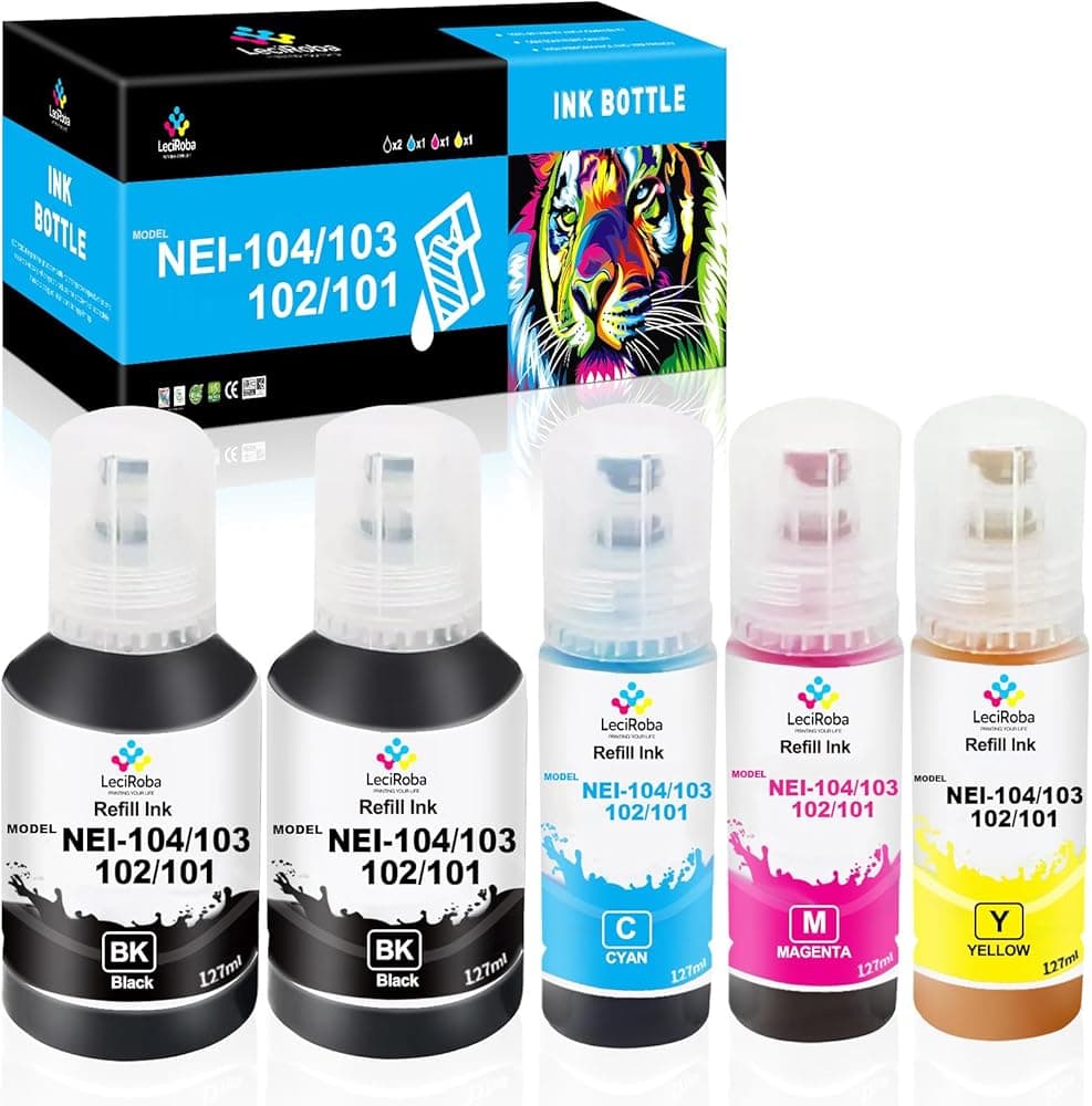 Bidon d'encre Epson 102 Noir (compatible)