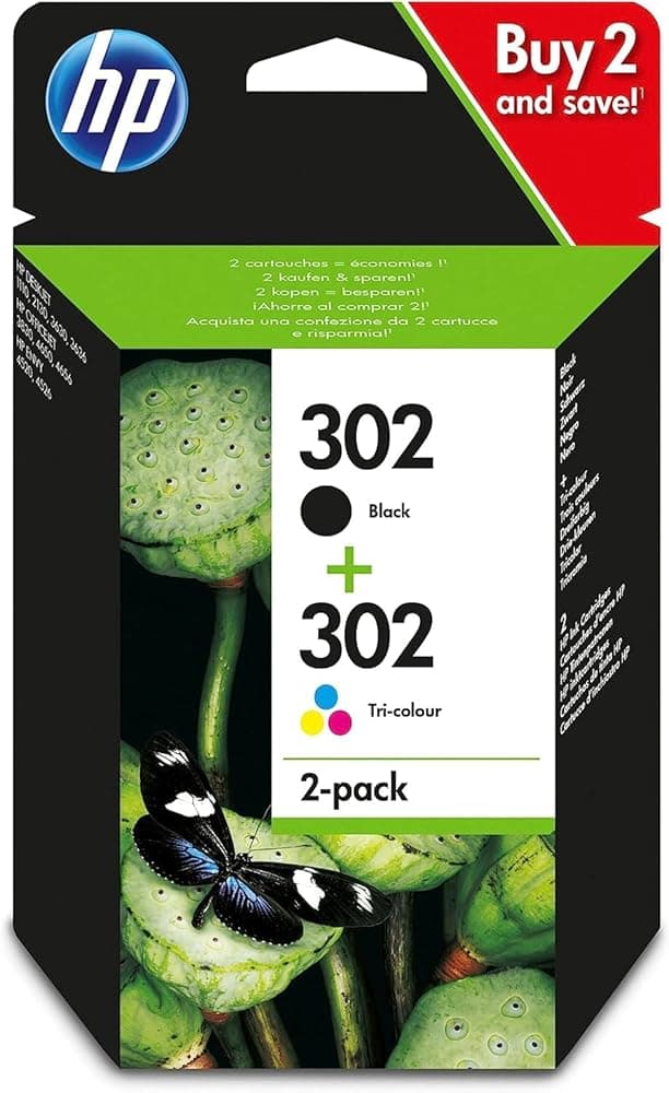 Pack HP 302 noir et couleur