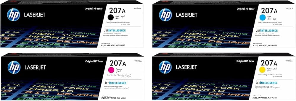 Pack de 4 toners HP 207A