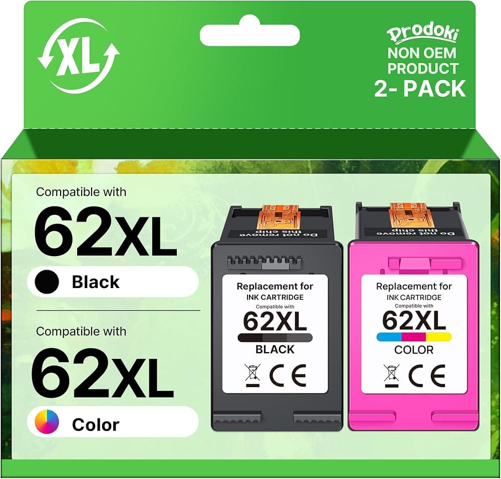 Cartouche HP 62 Noir (compatible)