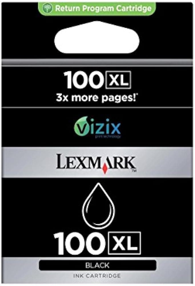 Cartouche Lexmark 100 XL Noir