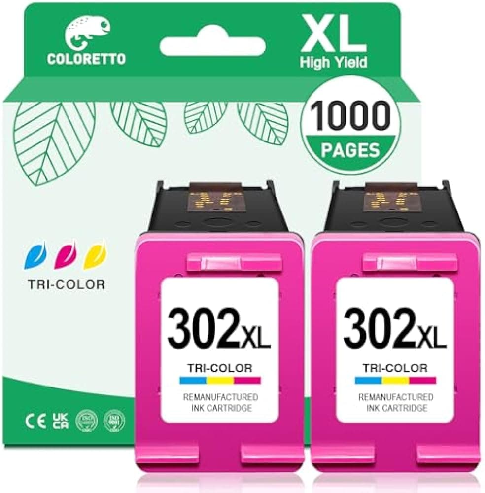 Cartouche HP 302 XL Couleur (trois couleurs)