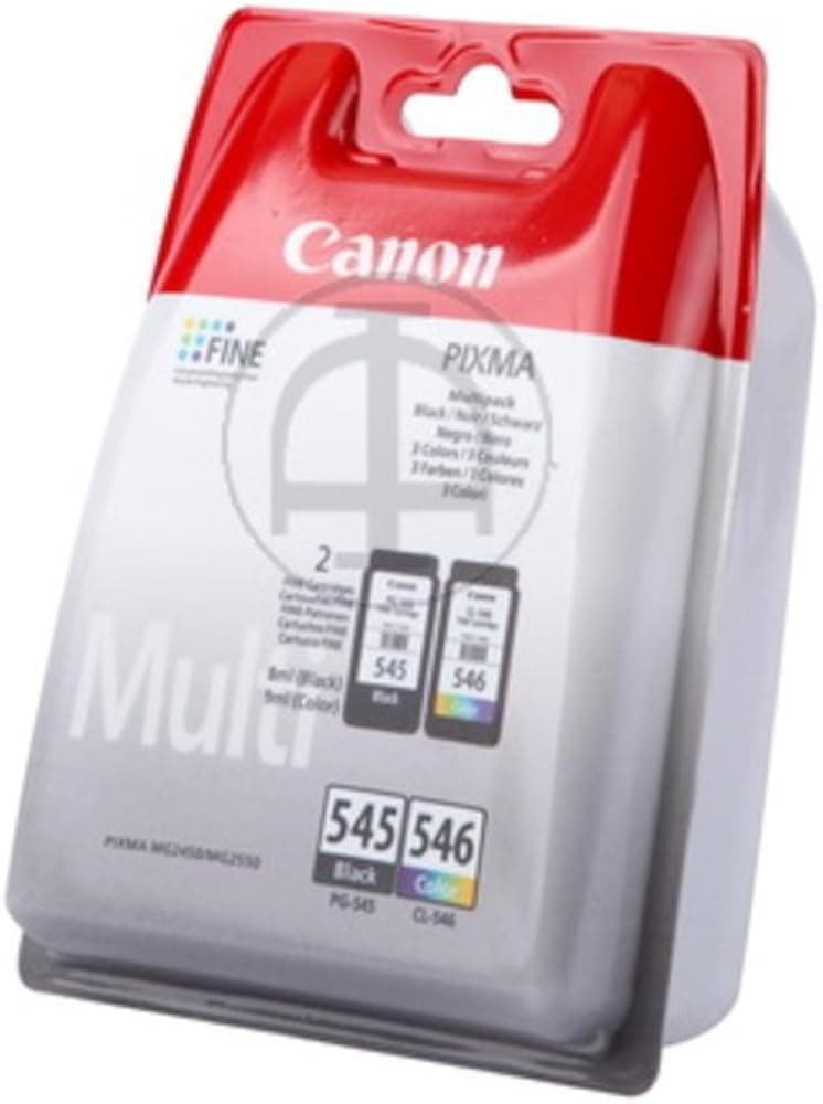 Pack cartouches Canon PG-545 Noir et CL-546 Couleur