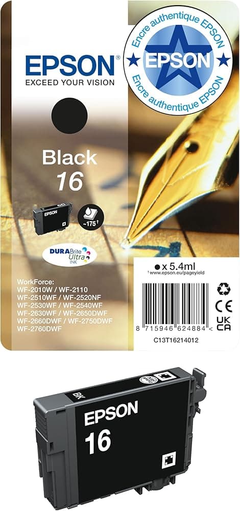 Cartouche Epson 16 Noir