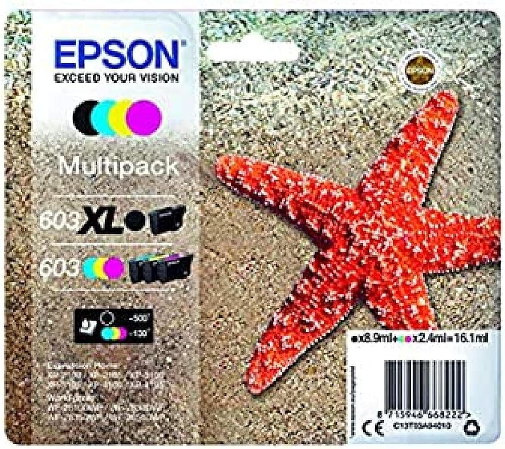 Cartouche Epson 603 XL Noir (étoile de mer)