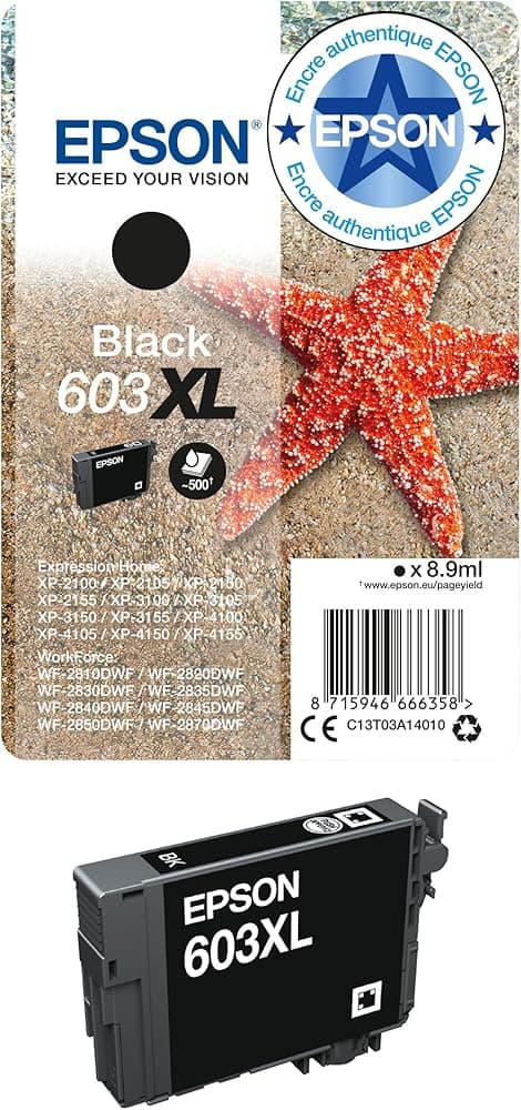 Cartouche Epson 603XL Noir