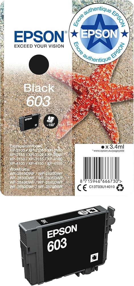 Cartouche Epson 603 Noir